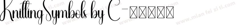 KnittingSymbols by C字体转换